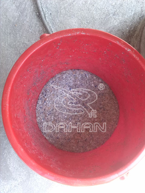 振动筛分机粗料