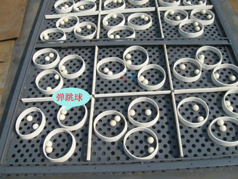 直线振动筛弹跳球